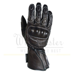 Guantes de cuero para motociclista, accesorio deportivo para carreras de motos - Product Image 4