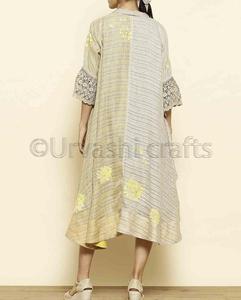 Bán Buôn Phụ Nữ Quần Áo Tùy Chỉnh Màu Be Thêu Và Sequins Sheer Kimono Womens Áo Khoác - Product Image 2