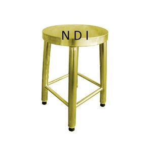 Tabouret d'assise en métal aluminium de décoration de meubles sur mesure Tabouret d'assise décoratif fabriqué à la main - Product Image 1