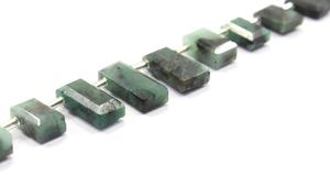 17 piezas de piedras preciosas de Esmeralda natural facetadas en forma de rectángulo para hacer joyas, pulsera, collar hecho a mano - Product Image 4