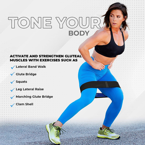 Bande de résistance pour les hanches, élastique de haute qualité, Durable, pour la gymnastique, le Yoga, les vêtements d'entraînement, avec logo personnalisé - Product Image 4