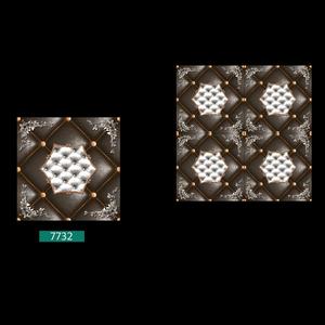 Crème et brun surface brillante carreaux de sol en porcelaine polie 40x40cm - Product Image 4