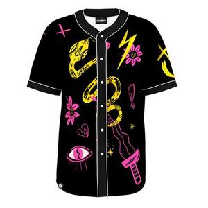 Latest Most Demanding Men 55% Polyester 45% Cotton Customized Design Custom Sublimation Breathable Printed <b>Baseball</b> Jerseys - Product Image 3