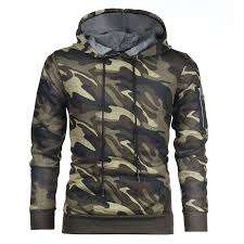 China Manufacturer's <b>Men's</b> Casual Camo Hoodie <b>Jacket</b> Winter XS Size Solid Stand Custom Logo Latest Design OEM Services - Product Image 5