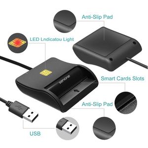 लेटीयूर डी कार्टे एक प्यूस एल्म यूएसबी क्रेडिट स्मार्ट कार्ड रीडर/कैक सामान्य एक्सेस कार्ड रीडर लेखक - Product Image 5