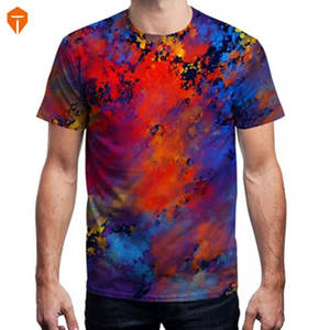 เสื้อยืดคอกลมสีพื้นระบายอากาศลำลองสำหรับผู้ชาย,เสื้อยืดทรงหลวมเรียบง่าย - Product Image 3