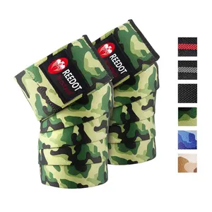 Knee Wraps (Pair) - Power lifting, Weightlifting Wrap, Strength Training Compression & Elastic Support