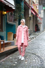 Nouvelle saison, vêtements islamiques pour femmes, été, gabardine, modèle 3 pièces, abaya, kaftan, Dubaï, arabe, musulman, mode islamique, qualité turque - Product Image 4