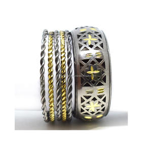 1970 Handmade Colombia Jewelry Shows Colorful Thick Brass <b>Bangle</b> Set for Women Nairobi Kenya <b>gold</b> color bracelet - Product Image 4