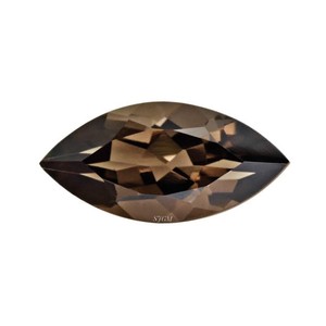 พลอยควอทซ์สโมคกี้ธรรมชาติเจียระไนแบบ5X10mm อัญมณีหลวมมีใบรับรอง IGI - Product Image 1