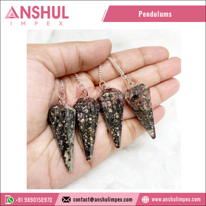 2021ขายจำนวนมากสีชมพูกุหลาบควอตซ์ Faceted ลูกตุ้มในราคาที่แข่งขัน - Product Image 2