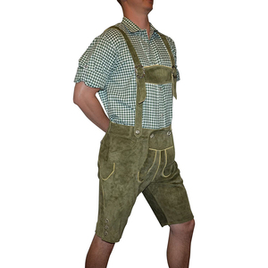 Short styliste Lederhosen pour femmes, tenue de loisirs décontractée, peau de cerf, Logo personnalisé, étiquette et Design personnalisés - Product Image 5