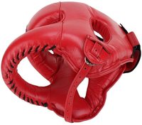 Protector de cabeza de cuero para artes marciales, accesorio transpirable de alta calidad para boxeo