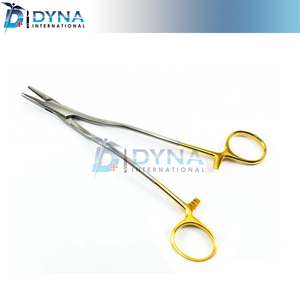 Portaagujas Bozeman de 20 cm, TC dorado, para sutura quirúrgica y operaciones dentales - Product Image 1