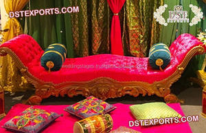 Asian Sangeet <b>Stage</b> Paisley Decoration USA Wedding Mehndi <b>Stage</b> <b>Props</b> Decor Stylish Wedding Mehndi Sangeet <b>Stage</b> Set - Product Image 3