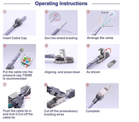 STP Cat.6A Cat7 RJ45 enchufe Modular Toolless computadora Internet LAN Cable RJ45 Toolless conector Modular