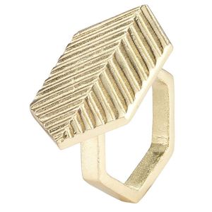 Rond de serviette en métal fait à la main de luxe personnalisé plaqué or fantaisie meilleure forme d'anneau de serviette pour les occasions spéciales - Product Image 2