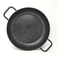 Ustensiles de cuisine italiens Poêle en aluminium antiadhésive Taille supplémentaire Poêle à sauter Bronze Granite Ustensiles de cuisine pour occasions spéciales Fabriqué en Italie