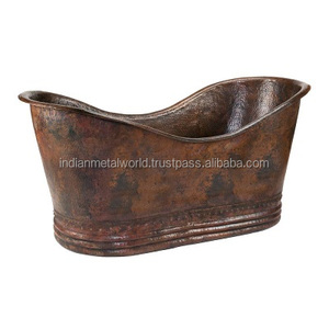 Baignoire en cuivre Antique, pour baignoire à l'extérieur, style Vintage Unique, polissage pour l'extérieur, 16 jauge - Product Image 1