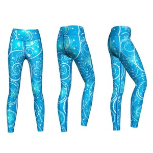 Pantalones de yoga coloridos de entrenamiento para correr personalizados, mallas de cintura alta no transparentes para mujeres, mallas de yoga para entrenamiento físico - Product Image 4