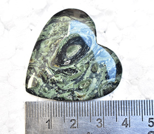 Kambaba Jasper Palm Stone / Star Galaxy Jasper Palm Stone / Kambaba Jasper Heart Kambaba Heart Healing Chakra Natural Chakra - Product Image 2