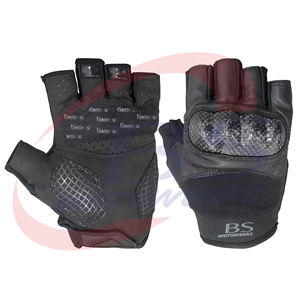 Guantes de carreras de ciclo sin dedos, diseño personalizado, color negro, nuevos - Product Image 2