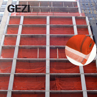 PE-HD plastique ignifuge vert orange noir bleu échafaudage de construction débris pare-soleil filets de bâtiments de sécurité