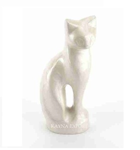 Beautiful European Style Metal <b>Cat</b> <b>Urn</b> Statue with Biodegradable Feature 45 Cubic Inch Capacity for Pet Funeral Use-Kayna Export - Product Image 5