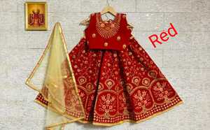 Vetrokart-terciopelo para niña, cosido completamente, Lehenga Choli, última colección 2023 - Product Image 3