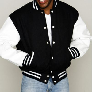 2024 nouveauté veste pour hommes personnalisée Style universitaire avec motif solide Letterman et Styles de baseball coque en nylon pour l'hiver - Product Image 2