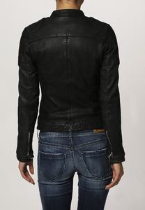 แจ็กเก็ตหนังสำหรับผู้หญิงใส่กลางแจ้งเสื้อแจ็คเก็ตหนังมีซิปสำหรับใส่ในฤดูหนาวสินค้าดีไซน์ไม่ซ้ำใคร - Product Image 3