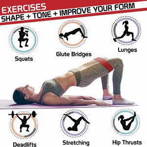 Tissu épais de qualité supérieure, bande de résistance pour la gymnastique, les exercices de Fitness, couleur rouge, 1 pièce - Product Image 5