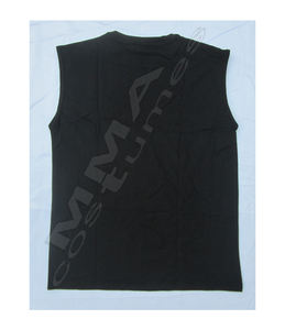 Camiseta sin mangas musculosa para hombre personalizada al por mayor camiseta de gimnasio de estilo informal con logotipo bordado Camiseta de punto - Product Image 2