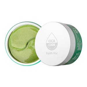FARMSTAY CICA FARM NATURE SOLUTION EYE PATCH - Fabriqué en Corée Cosmétique - Élimine les cernes Algues marines Anti-rides Anti-âge - Product Image 1