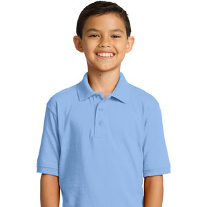 Youth Core Blend Jersey Knit Polo - Product Image 1