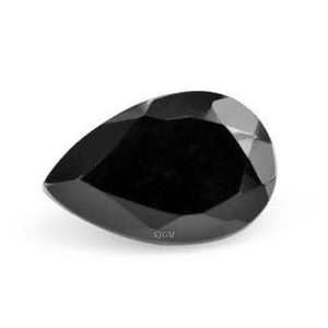 SPINEL NOIR Naturel Coupe Poire 3X4mm Prix de gros Usine Pierres précieuses à facettes lâches de haute qualité SPINEL NOIR NATUREL - Product Image 1