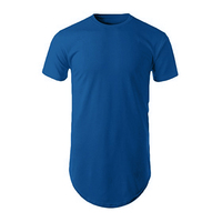 Camiseta Oversize de Hip Hop para Hombre, 100% Algodón Orgánico Tejido, Tallas Grandes, Diseño Liso, Manga Corta, Transpirable, Secado Rápido, Ecológica