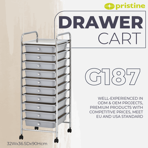 MIT bricolage articles ménagers 10 tiroirs roulant chariot de rangement roues moderne en gros maison stockage meubles Taiwan fabricant vente EBay - Product Image 4