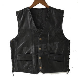 Chaleco de cuero para hombre, ropa cómoda en línea de alta calidad para montar en bicicleta, a la venta - Product Image 1