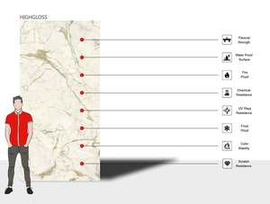 Venta al por mayor 1600x3200mm grado AAA calidad azulejos de losa de porcelana Bookmatch moderno para decoración de interiores Firebrick Anti-Break Telha - Product Image 2