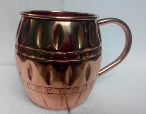 Taza Moderna de Cobre Natural Puro con Asa, Taza de Cerveza de Cobre Moscow Mule, Nuevo Diseño, Taza para Bebidas al por Mayor - Product Image 2