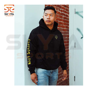 Pull graphique uni à la mode Offre Spéciale produits pour hommes matériau pur coton/polyester graphique personnalisé - Product Image 3