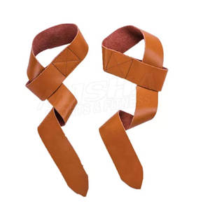 Correas de cuero cómodas de alta calidad para gimnasio, correas de cuero para levantamiento de pesas - Product Image 1