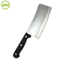 Couteau à découper la viande en acier inoxydable à grande lame avec manche en bakélite noir pour la viande et les légumes