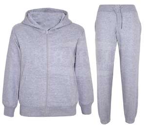 2025 survêtement en molleton de coton de haute qualité pour hommes ensemble de jogging de taille XXL avec sweat à capuche zippé et pantalon avec logo personnalisable - Product Image 6