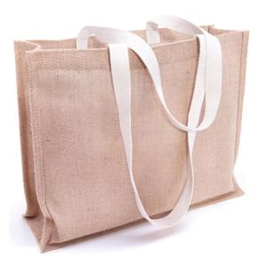 Factory Direct Custom Logo <b>Small</b> Jute Burlap <b>Drawstring</b> <b>Bag</b> for Shopping - Product Image 5