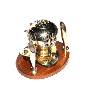 Mini casco de buzo de cobre completo, casco de buzo de buceo con acabado de cobre liso, decorativo antiguo para el hogar y la Oficina - Product Image 4
