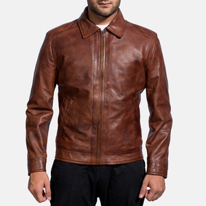 Veste de sport en cuir personnalisée avec logo, coupe-vent, imperméable, grande taille, vente en gros - Product Image 1