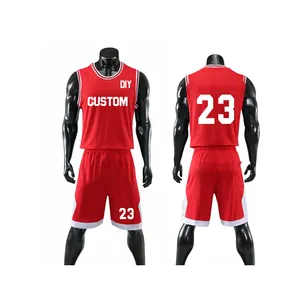 أحدث تصميم لملابس كرة السلة من نسيج الويكينغ بخاصية التصميم الأخضر وطباعة رقمية مخصصة