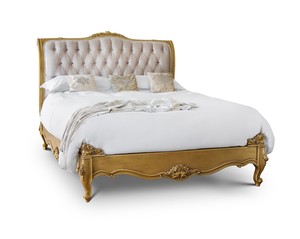 Camas King de lujo, muebles de dormitorio, marco de cama hecho de madera maciza - Product Image 1